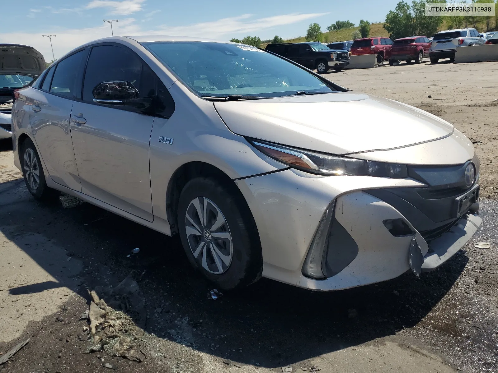 2019 Toyota Prius Prime VIN: JTDKARFP3K3116938 Lot: 65732154