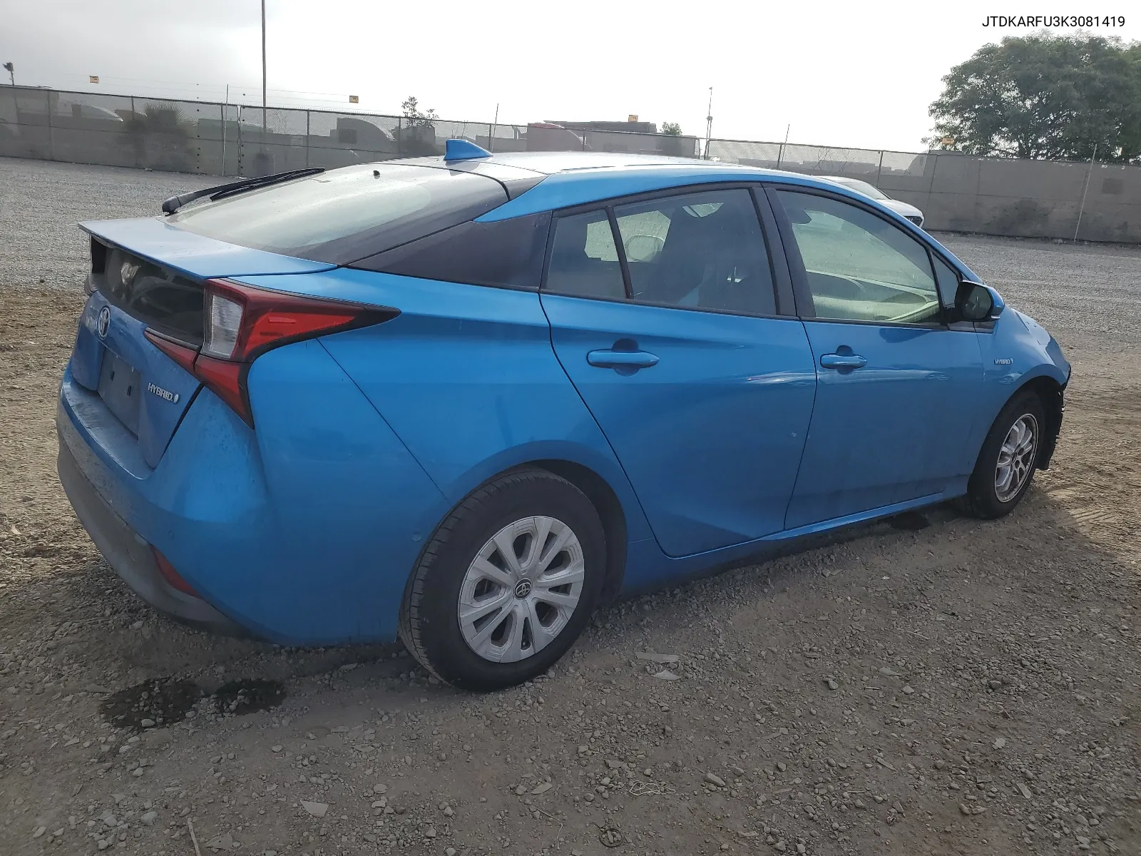 2019 Toyota Prius VIN: JTDKARFU3K3081419 Lot: 66623464