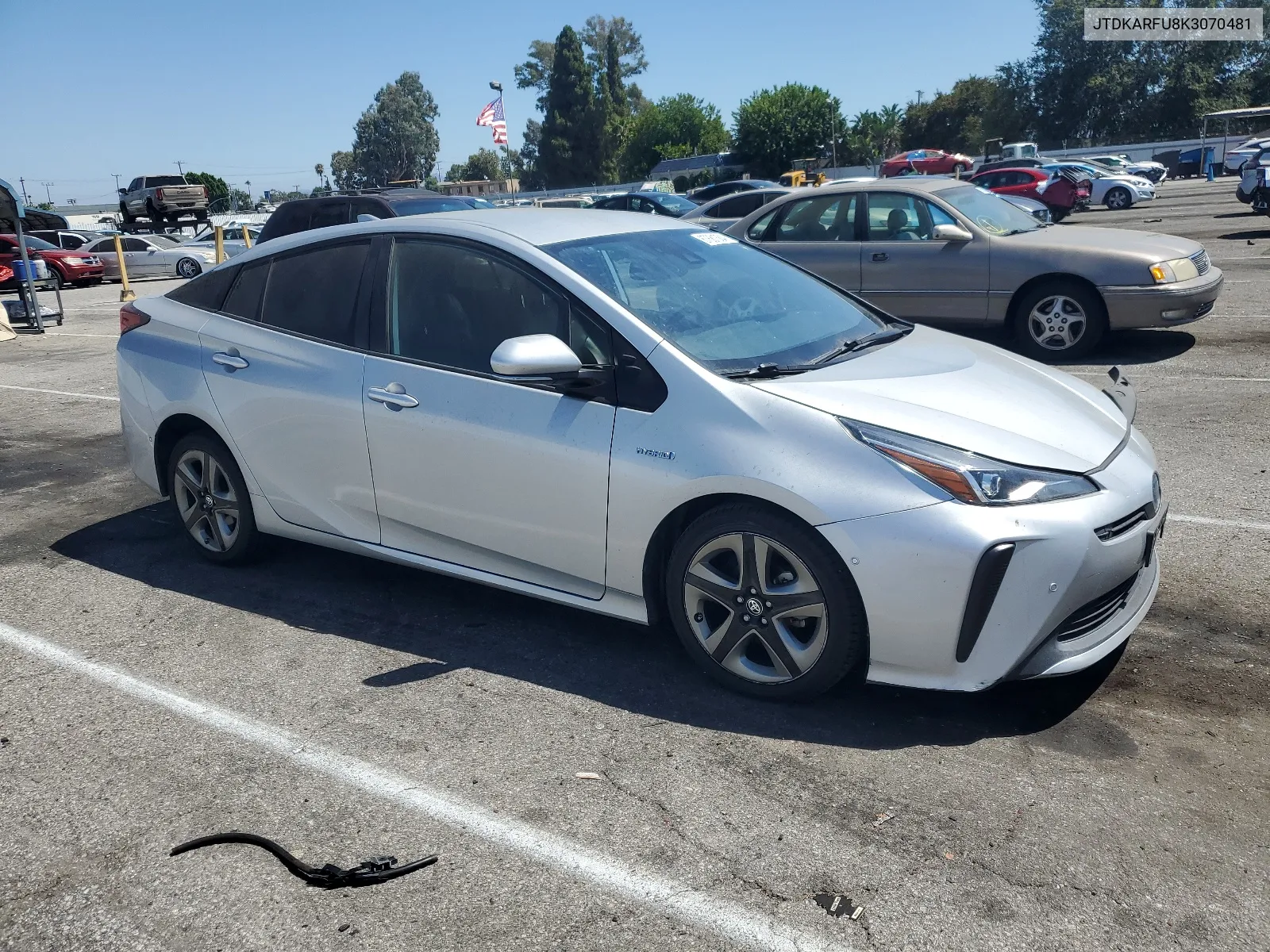 2019 Toyota Prius VIN: JTDKARFU8K3070481 Lot: 67681384