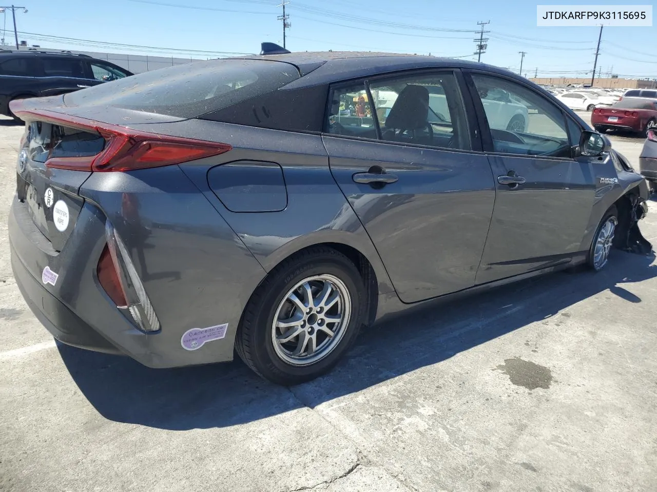 2019 Toyota Prius Prime VIN: JTDKARFP9K3115695 Lot: 68080674