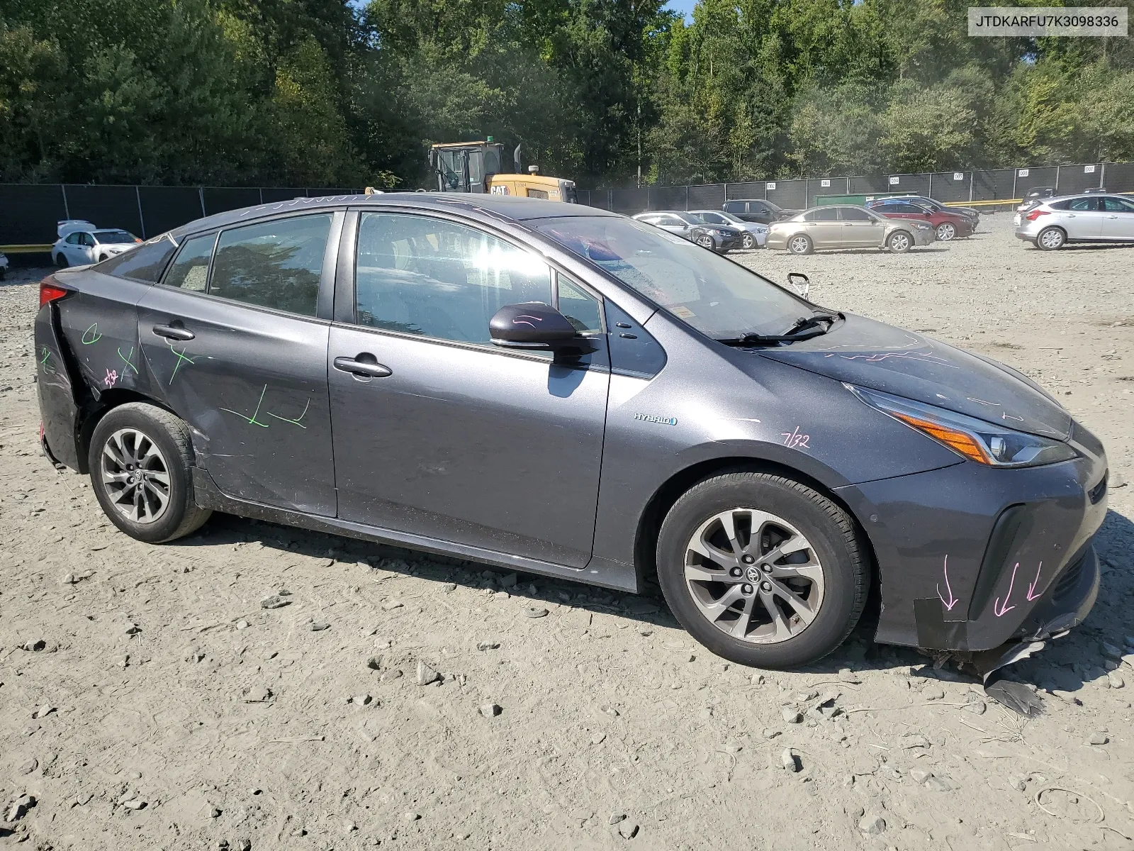 2019 Toyota Prius VIN: JTDKARFU7K3098336 Lot: 68721864