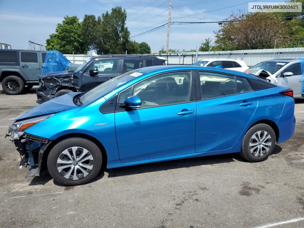 2019 Toyota Prius VIN: JTDL9RFU8K3003621 Lot: 69188684