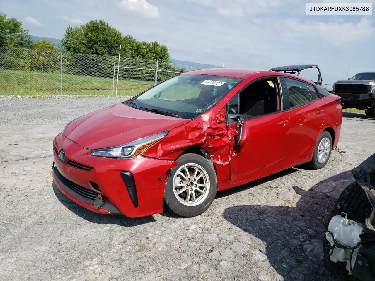 2019 Toyota Prius VIN: JTDKARFUXK3085788 Lot: 69475384