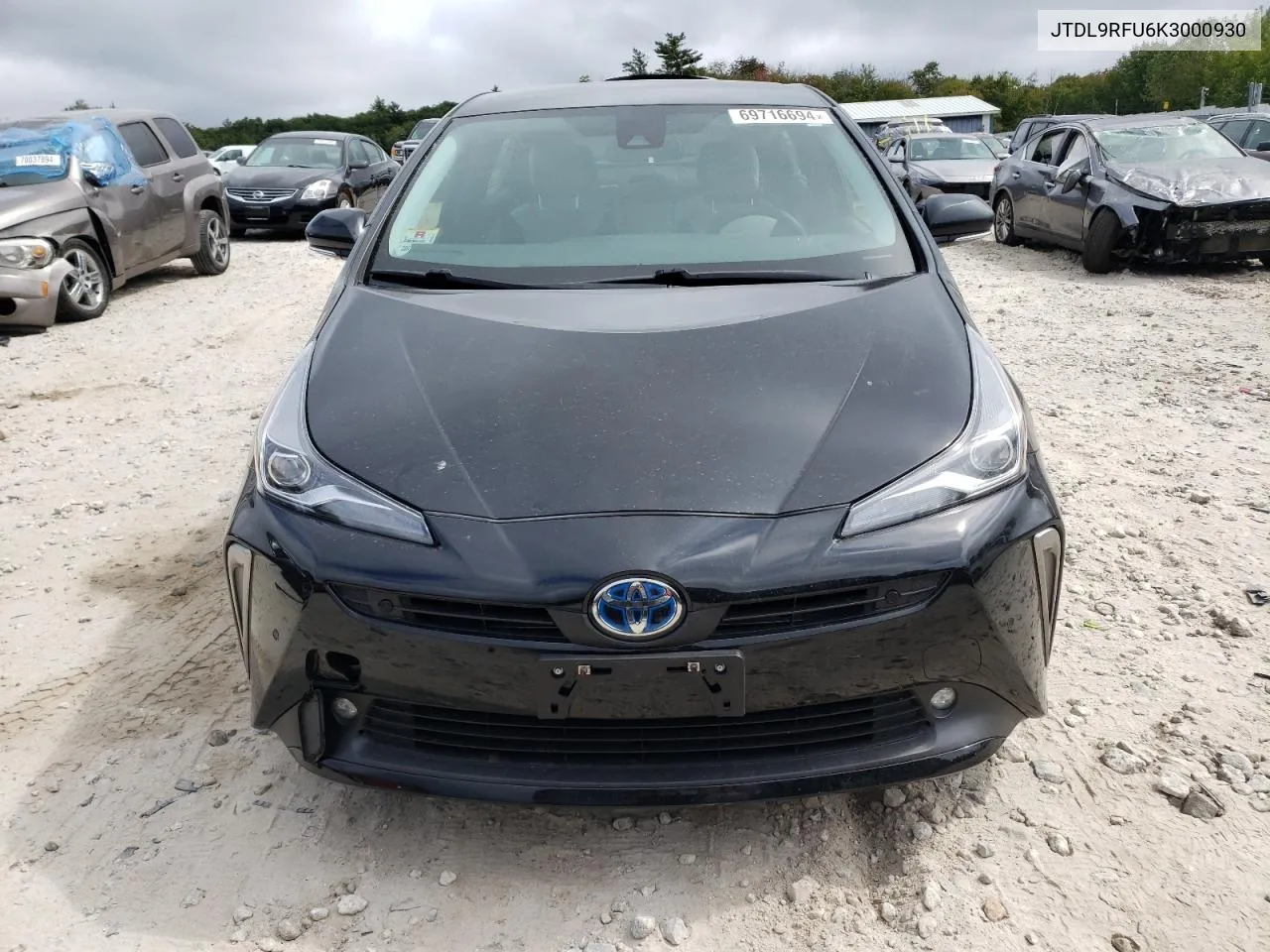 2019 Toyota Prius VIN: JTDL9RFU6K3000930 Lot: 69716694