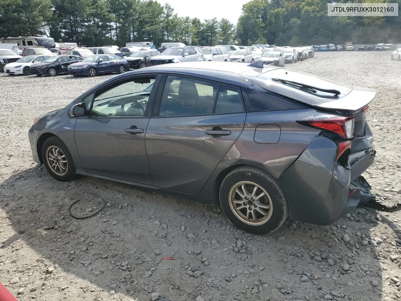 JTDL9RFUXK3012160 2019 Toyota Prius