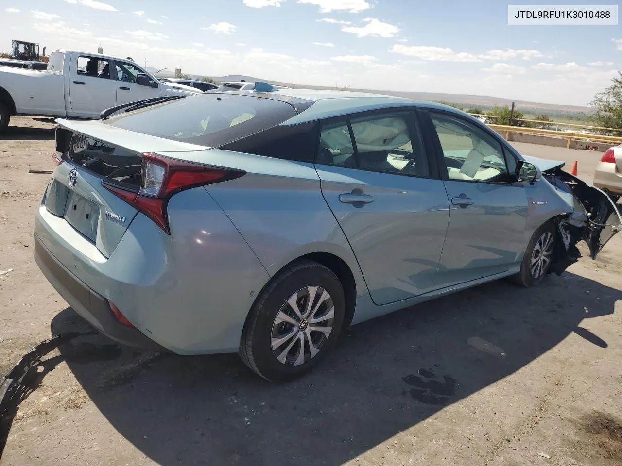 2019 Toyota Prius VIN: JTDL9RFU1K3010488 Lot: 70722944