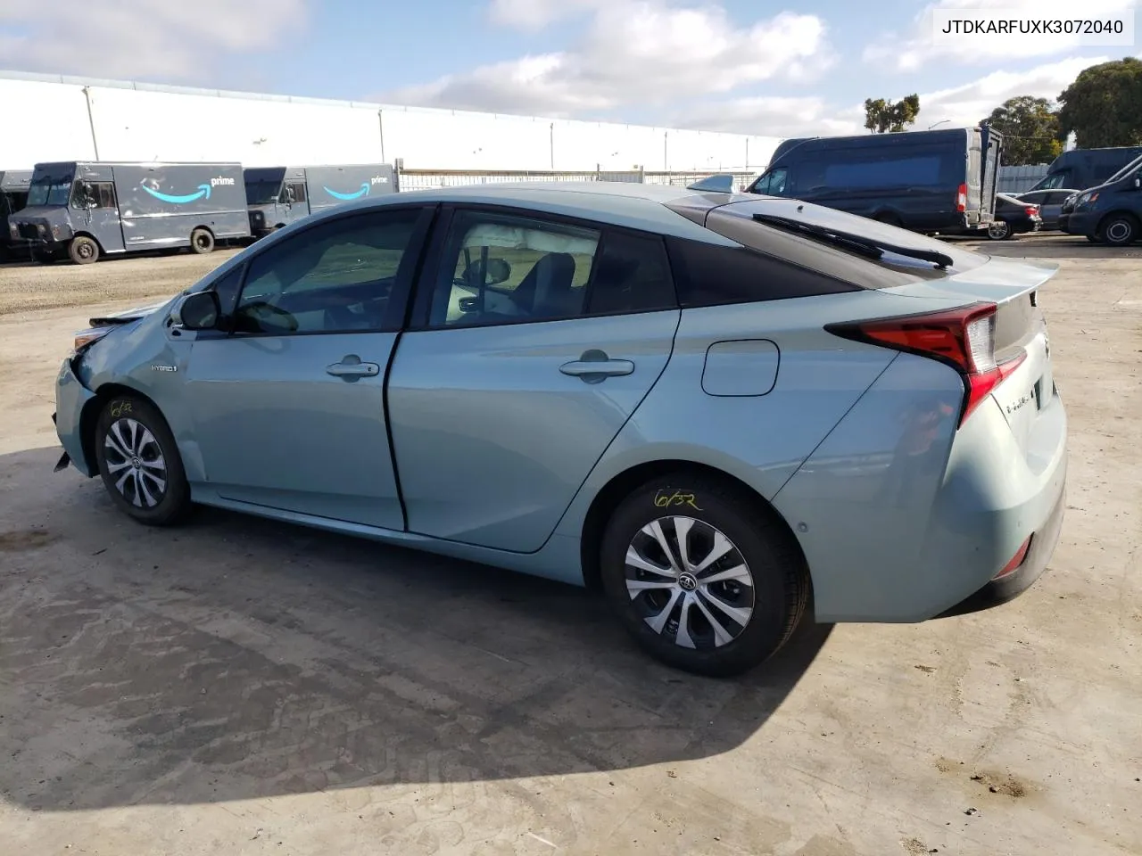 2019 Toyota Prius VIN: JTDKARFUXK3072040 Lot: 71025014