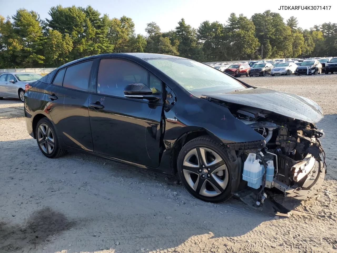 2019 Toyota Prius VIN: JTDKARFU4K3071417 Lot: 71079014