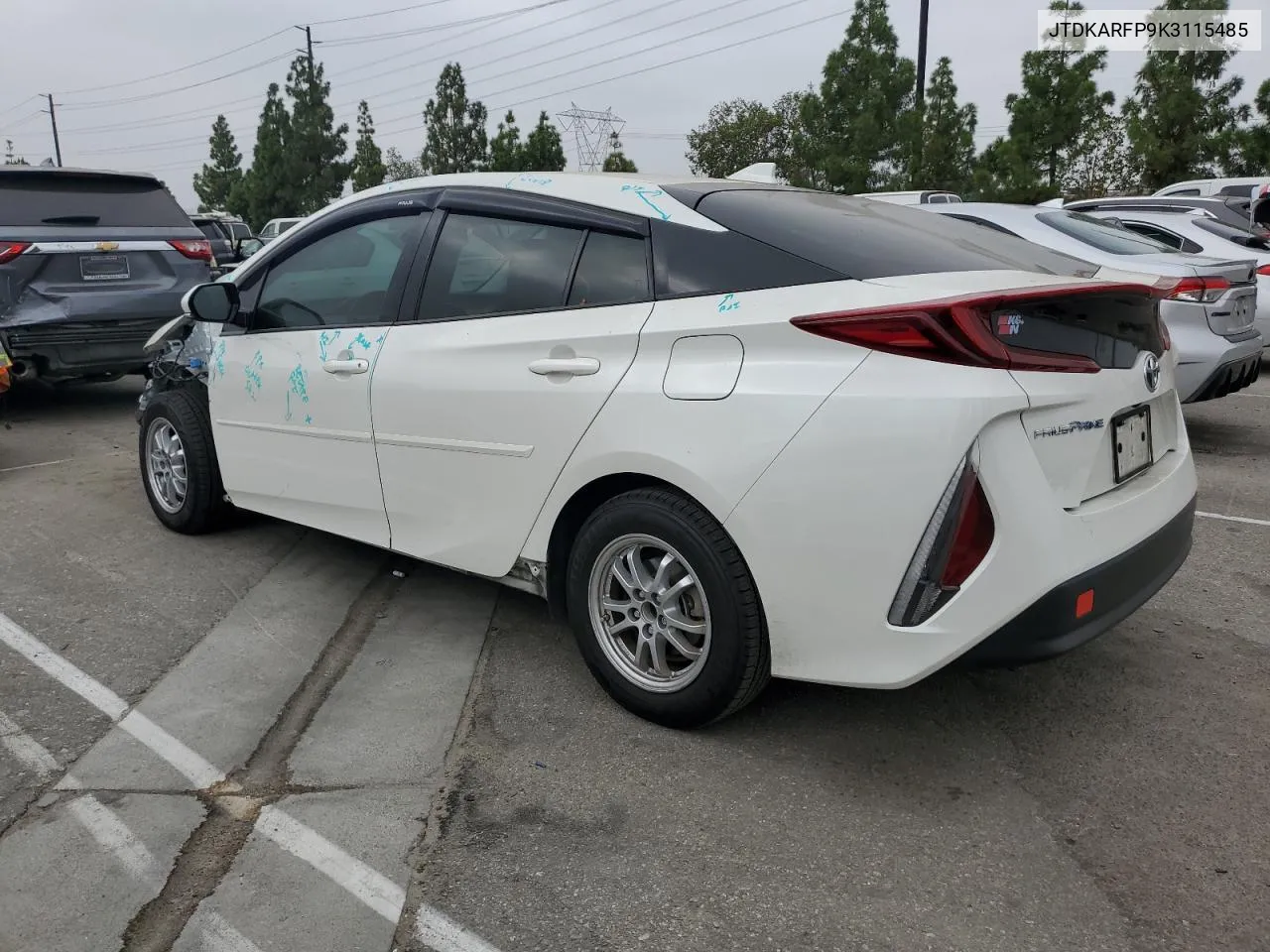 2019 Toyota Prius Prime VIN: JTDKARFP9K3115485 Lot: 71315184