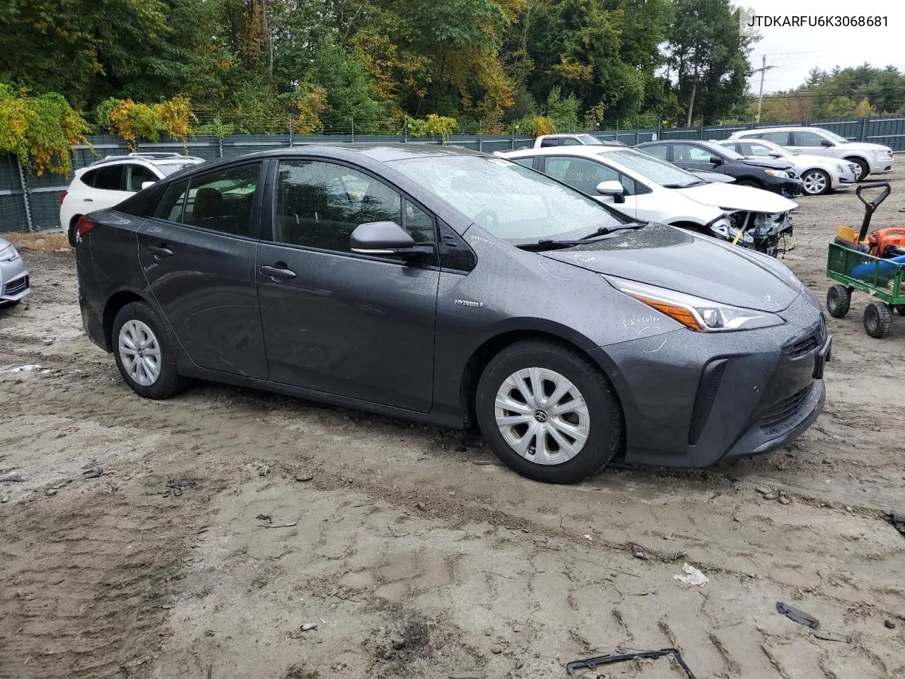 2019 Toyota Prius VIN: JTDKARFU6K3068681 Lot: 71386374