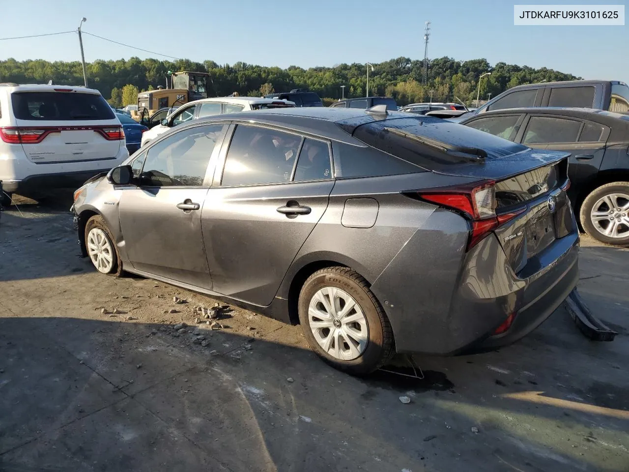 2019 Toyota Prius VIN: JTDKARFU9K3101625 Lot: 71847044