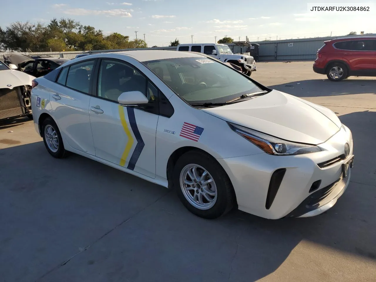 2019 Toyota Prius VIN: JTDKARFU2K3084862 Lot: 72481214