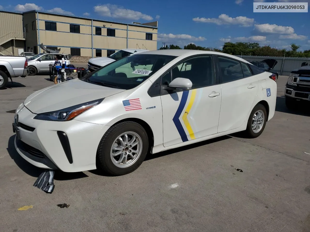 JTDKARFU6K3098053 2019 Toyota Prius