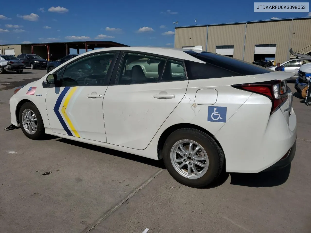 2019 Toyota Prius VIN: JTDKARFU6K3098053 Lot: 72481324