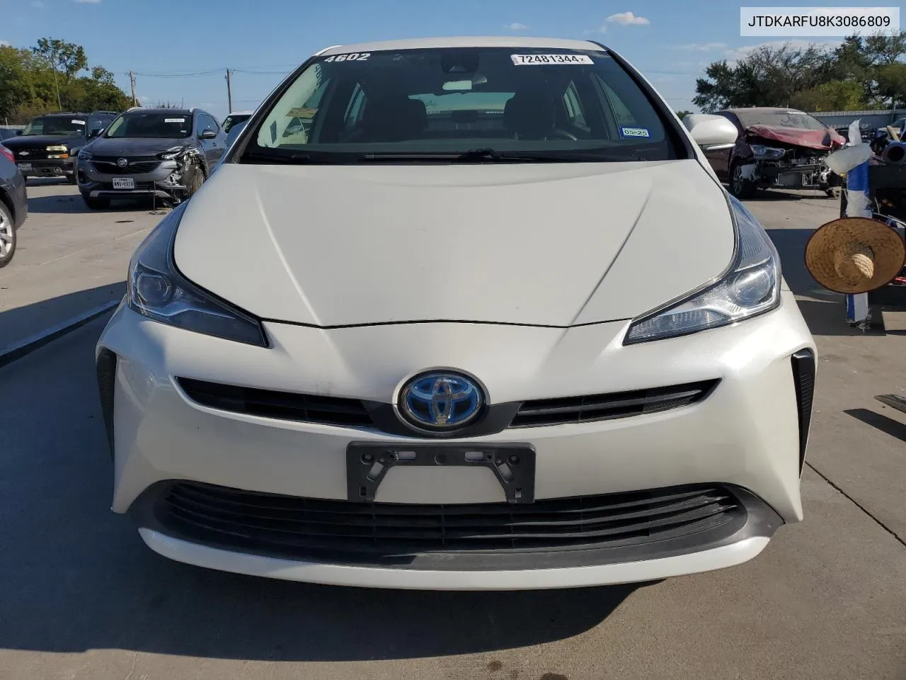 JTDKARFU8K3086809 2019 Toyota Prius