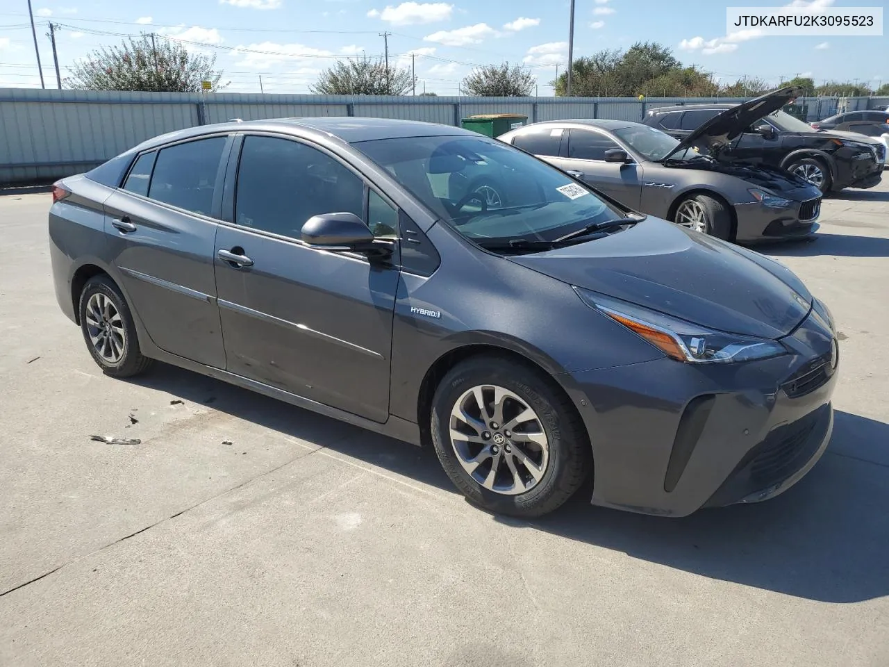 2019 Toyota Prius VIN: JTDKARFU2K3095523 Lot: 72564764