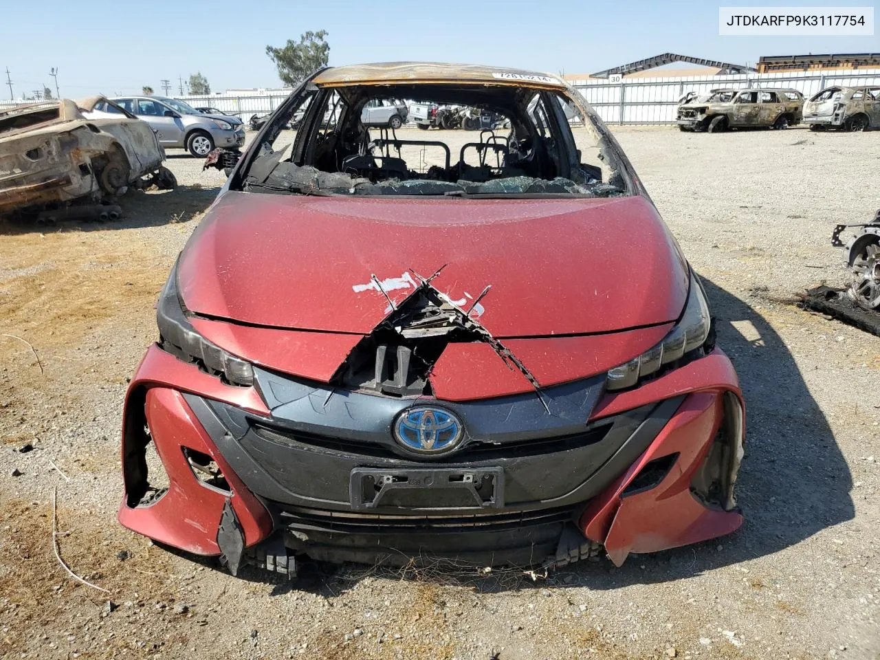 2019 Toyota Prius Prime VIN: JTDKARFP9K3117754 Lot: 72815214