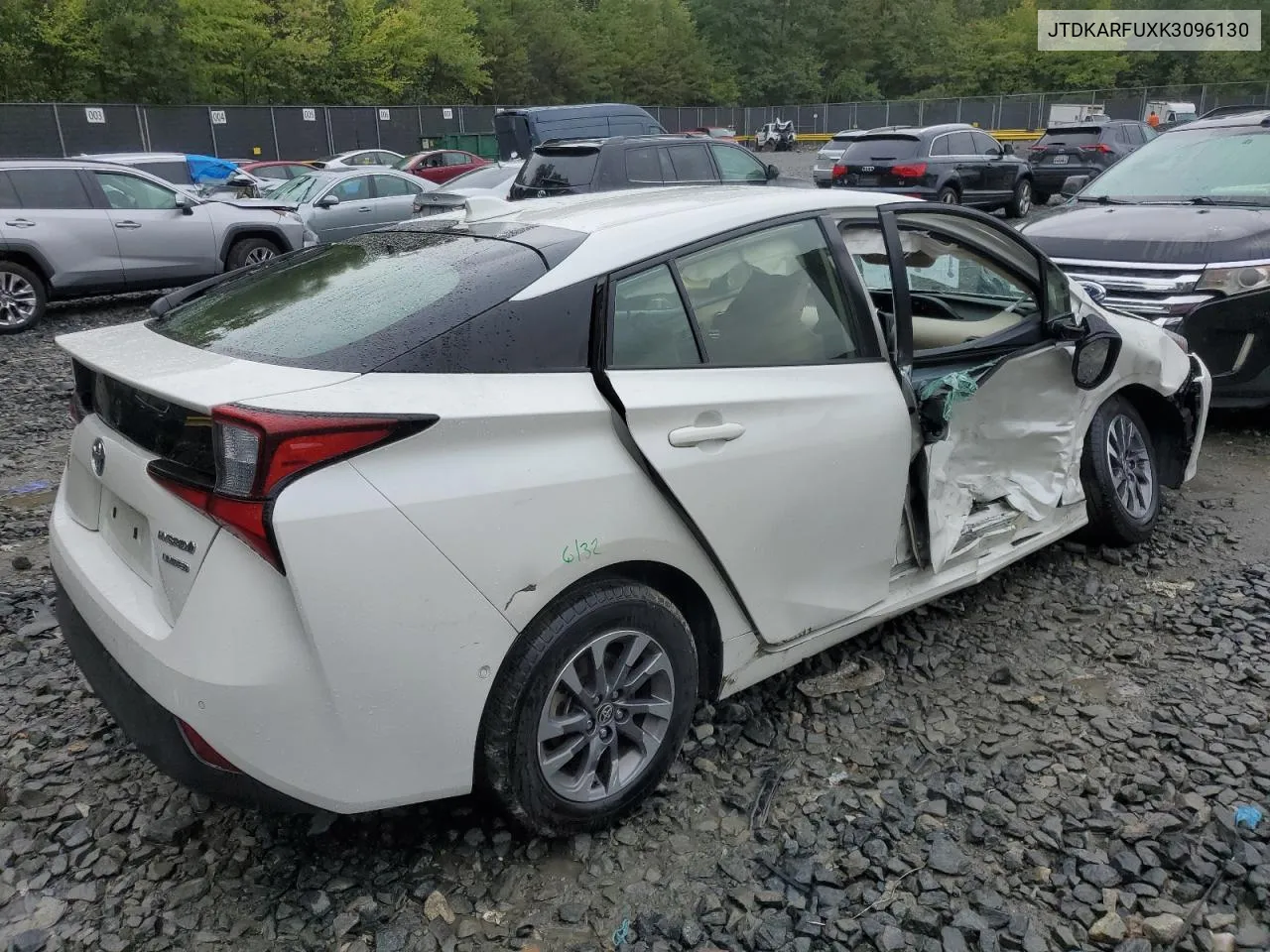 2019 Toyota Prius VIN: JTDKARFUXK3096130 Lot: 72851524