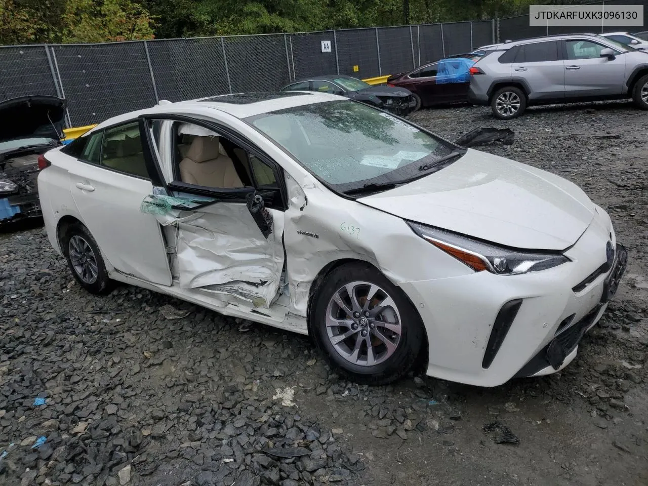 2019 Toyota Prius VIN: JTDKARFUXK3096130 Lot: 72851524