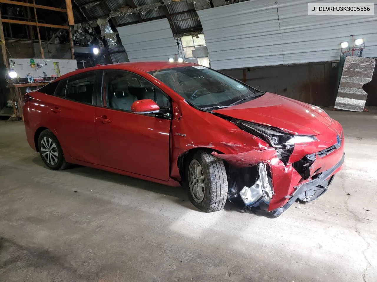 2019 Toyota Prius VIN: JTDL9RFU3K3005566 Lot: 73356914