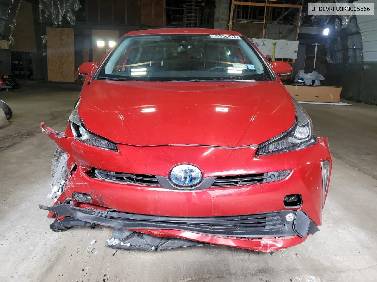 2019 Toyota Prius VIN: JTDL9RFU3K3005566 Lot: 73356914