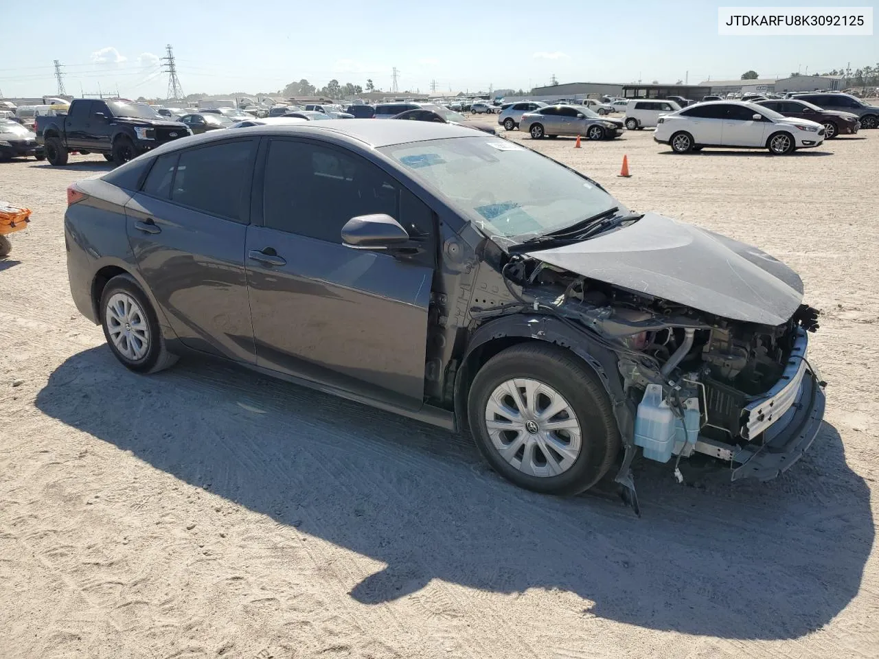 2019 Toyota Prius VIN: JTDKARFU8K3092125 Lot: 73507274