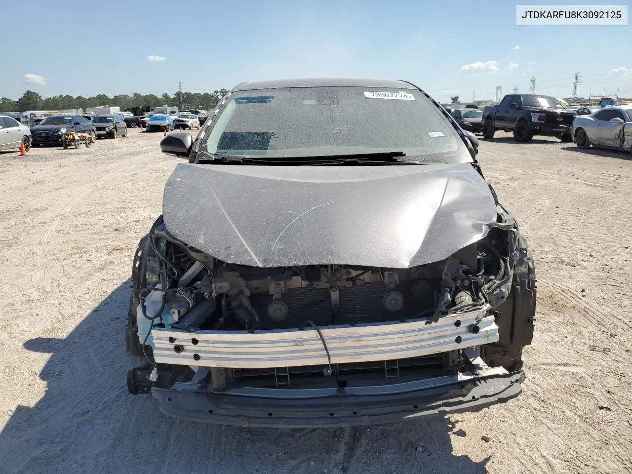 2019 Toyota Prius VIN: JTDKARFU8K3092125 Lot: 73507274