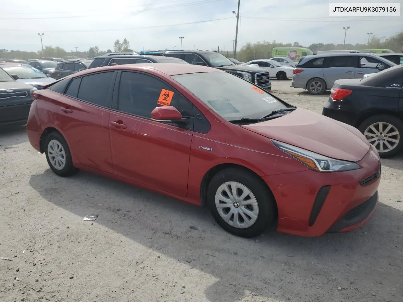 2019 Toyota Prius VIN: JTDKARFU9K3079156 Lot: 73553644