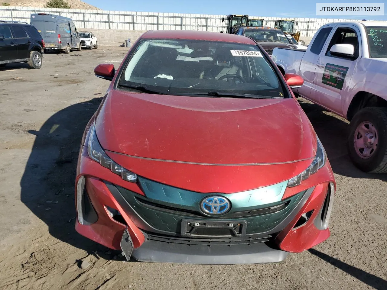 2019 Toyota Prius Prime VIN: JTDKARFP8K3113792 Lot: 73570284