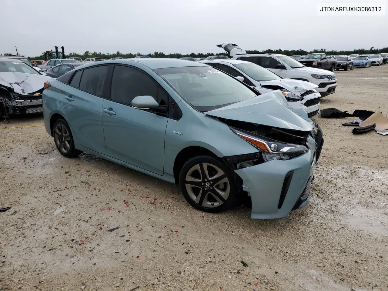 2019 Toyota Prius VIN: JTDKARFUXK3086312 Lot: 73941304