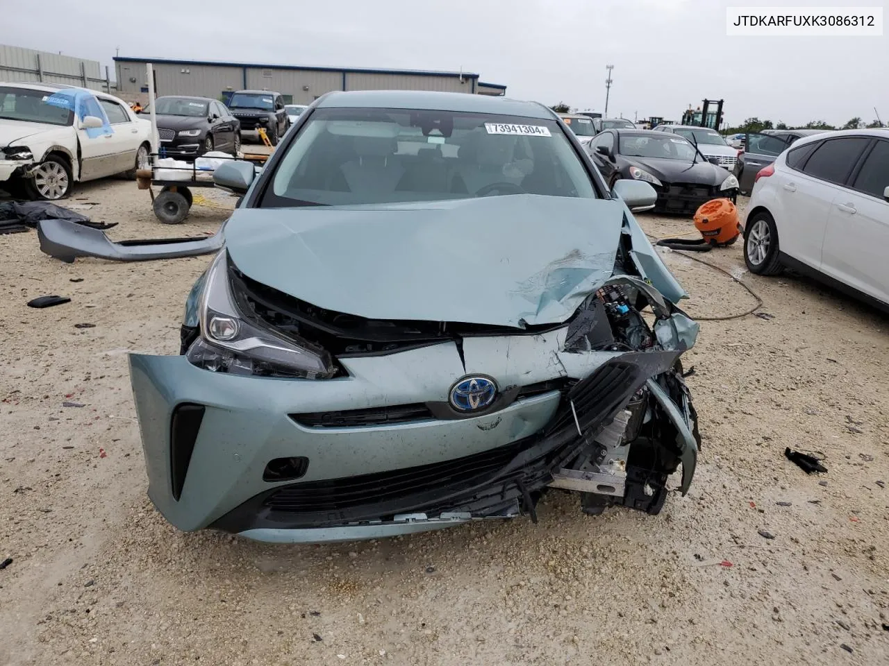 2019 Toyota Prius VIN: JTDKARFUXK3086312 Lot: 73941304