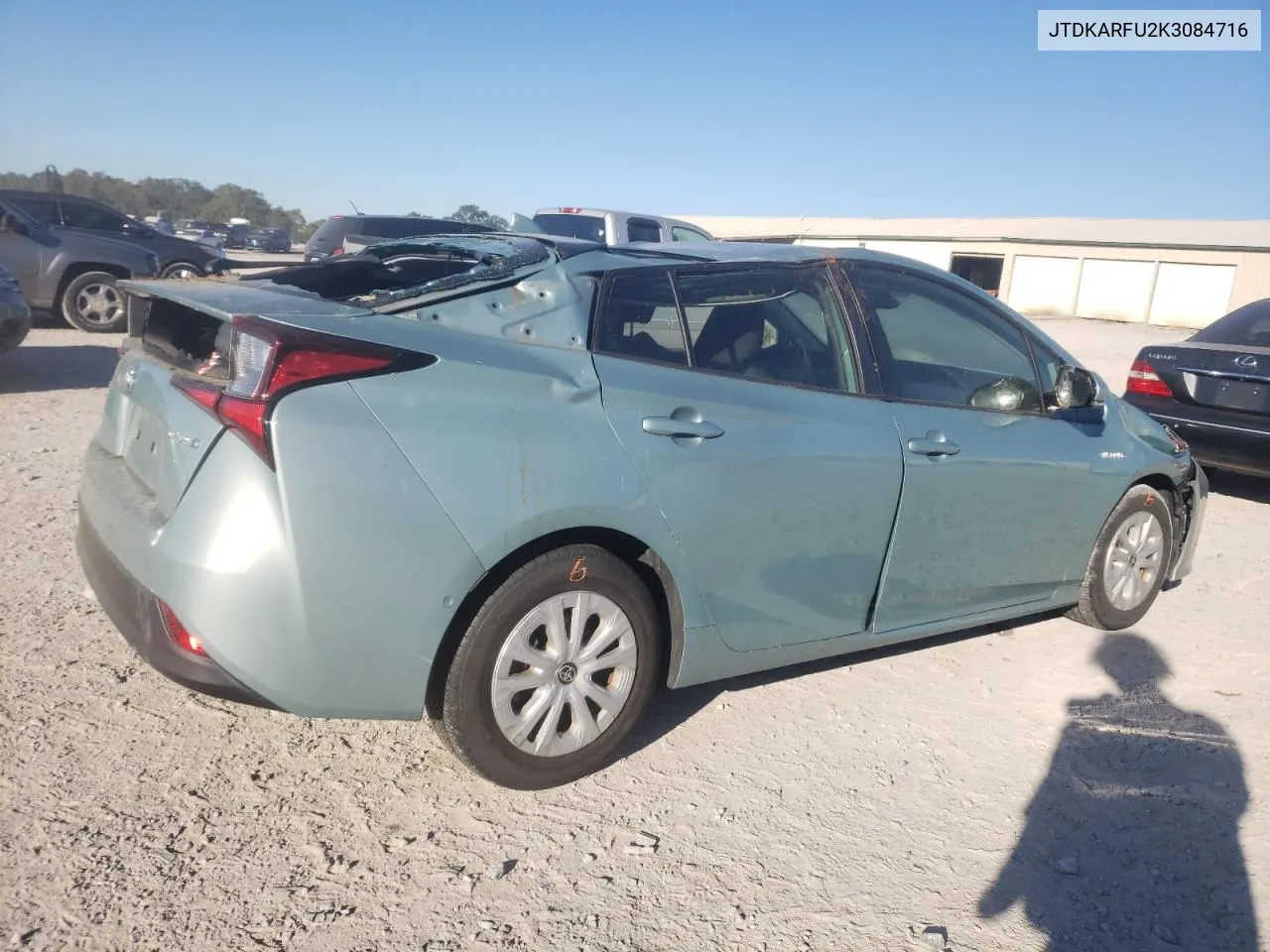 2019 Toyota Prius VIN: JTDKARFU2K3084716 Lot: 74198494