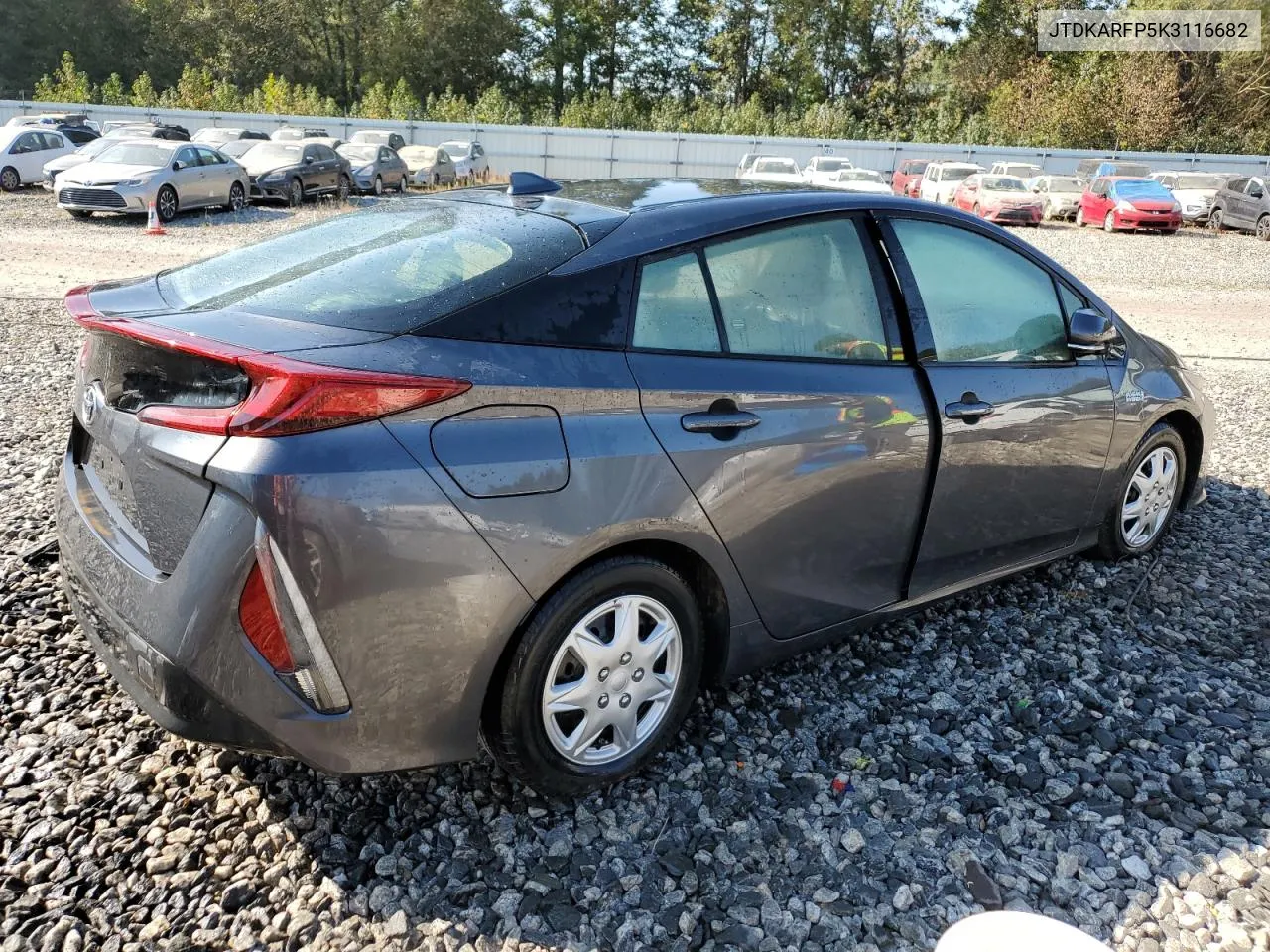 2019 Toyota Prius Prime VIN: JTDKARFP5K3116682 Lot: 74453804