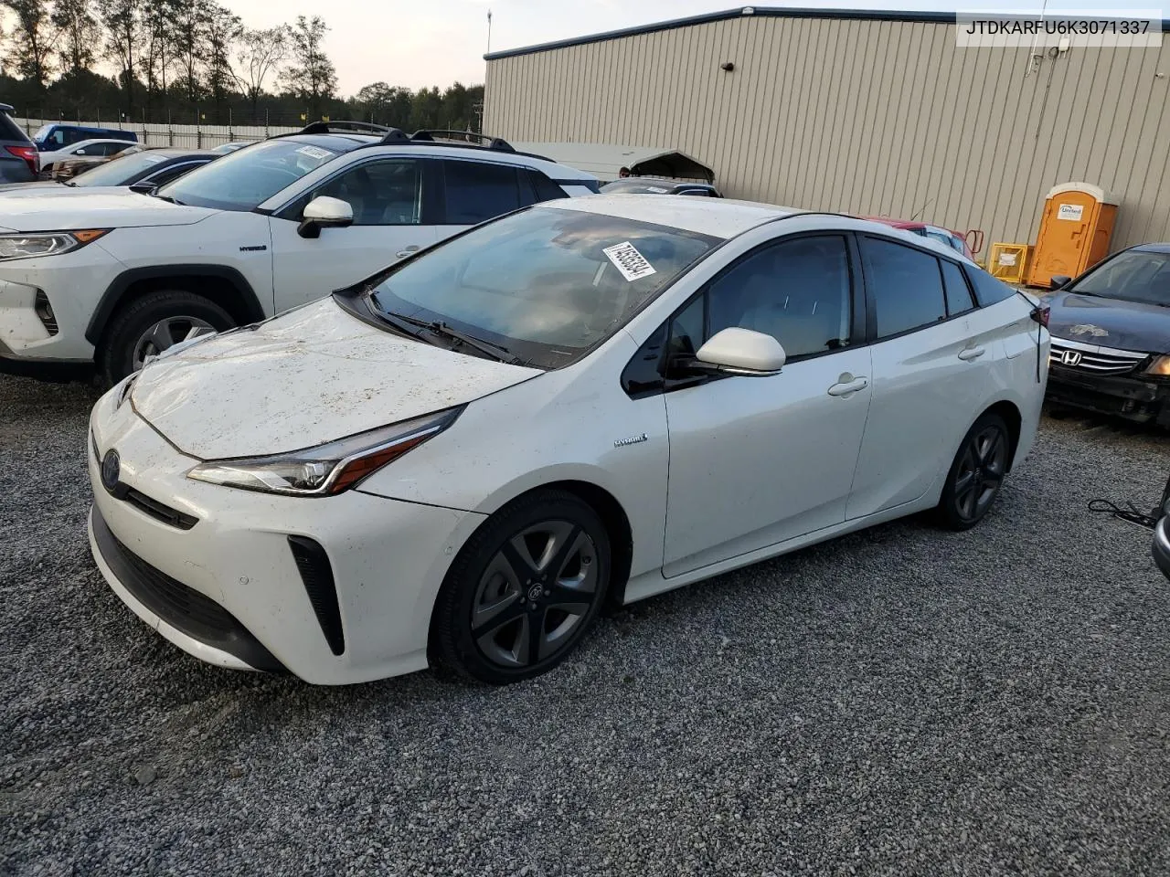 2019 Toyota Prius VIN: JTDKARFU6K3071337 Lot: 74535334