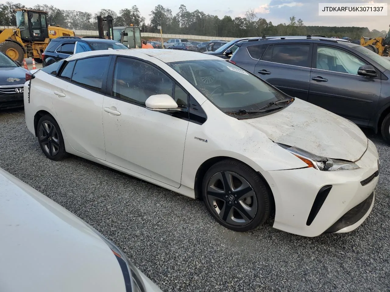 2019 Toyota Prius VIN: JTDKARFU6K3071337 Lot: 74535334