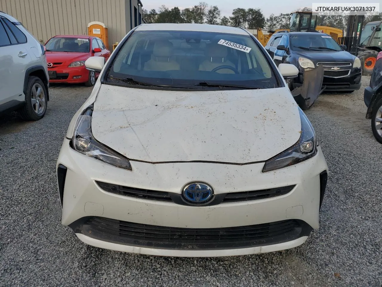 2019 Toyota Prius VIN: JTDKARFU6K3071337 Lot: 74535334