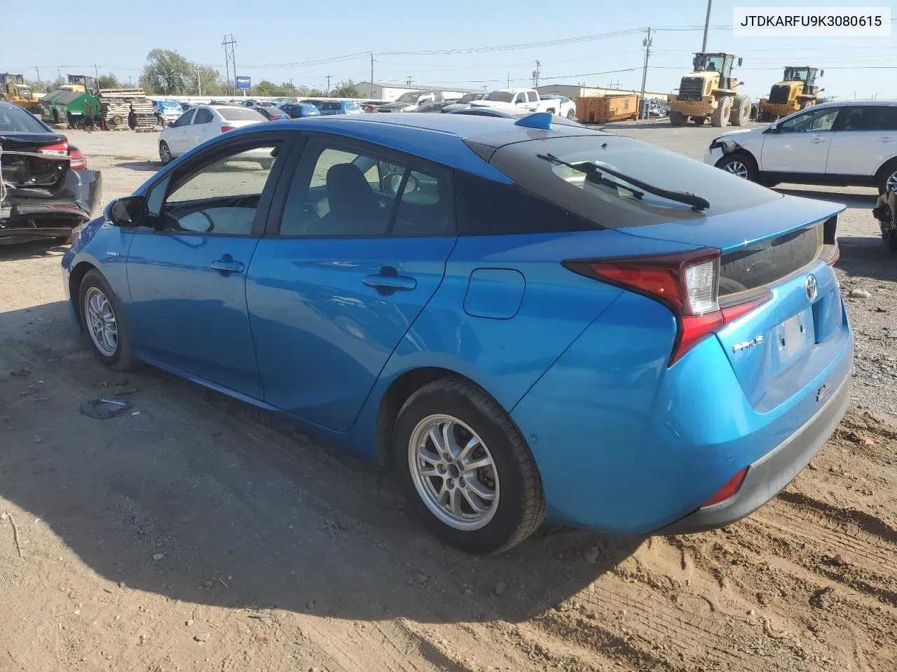 2019 Toyota Prius VIN: JTDKARFU9K3080615 Lot: 74808094