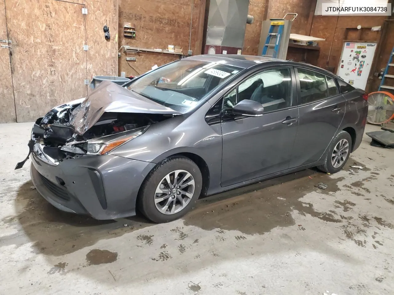 2019 Toyota Prius VIN: JTDKARFU1K3084738 Lot: 74889304