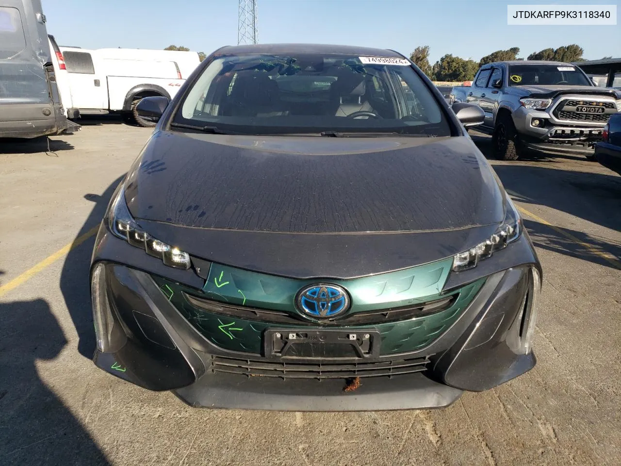 2019 Toyota Prius Prime VIN: JTDKARFP9K3118340 Lot: 74998024