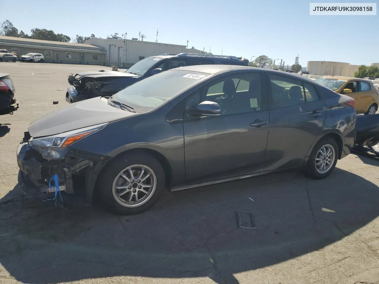 2019 Toyota Prius VIN: JTDKARFU9K3098158 Lot: 75014594