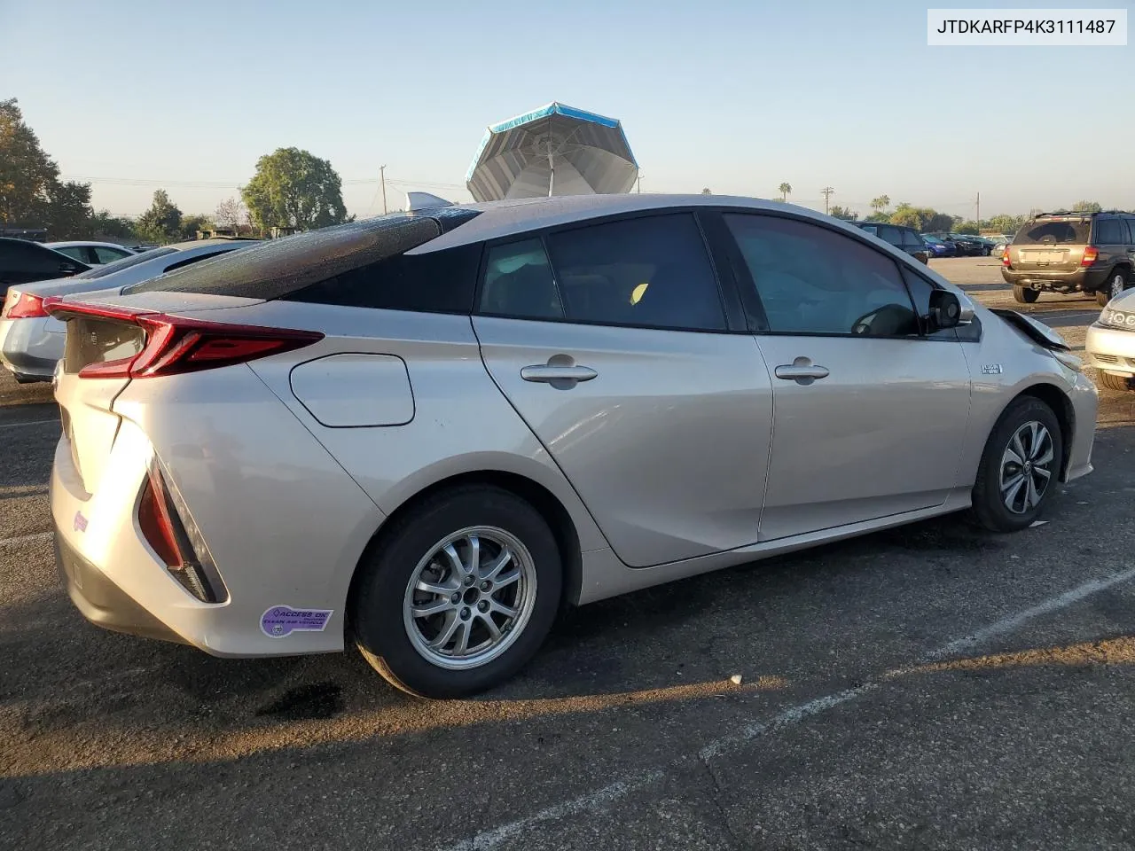 2019 Toyota Prius Prime VIN: JTDKARFP4K3111487 Lot: 75064884