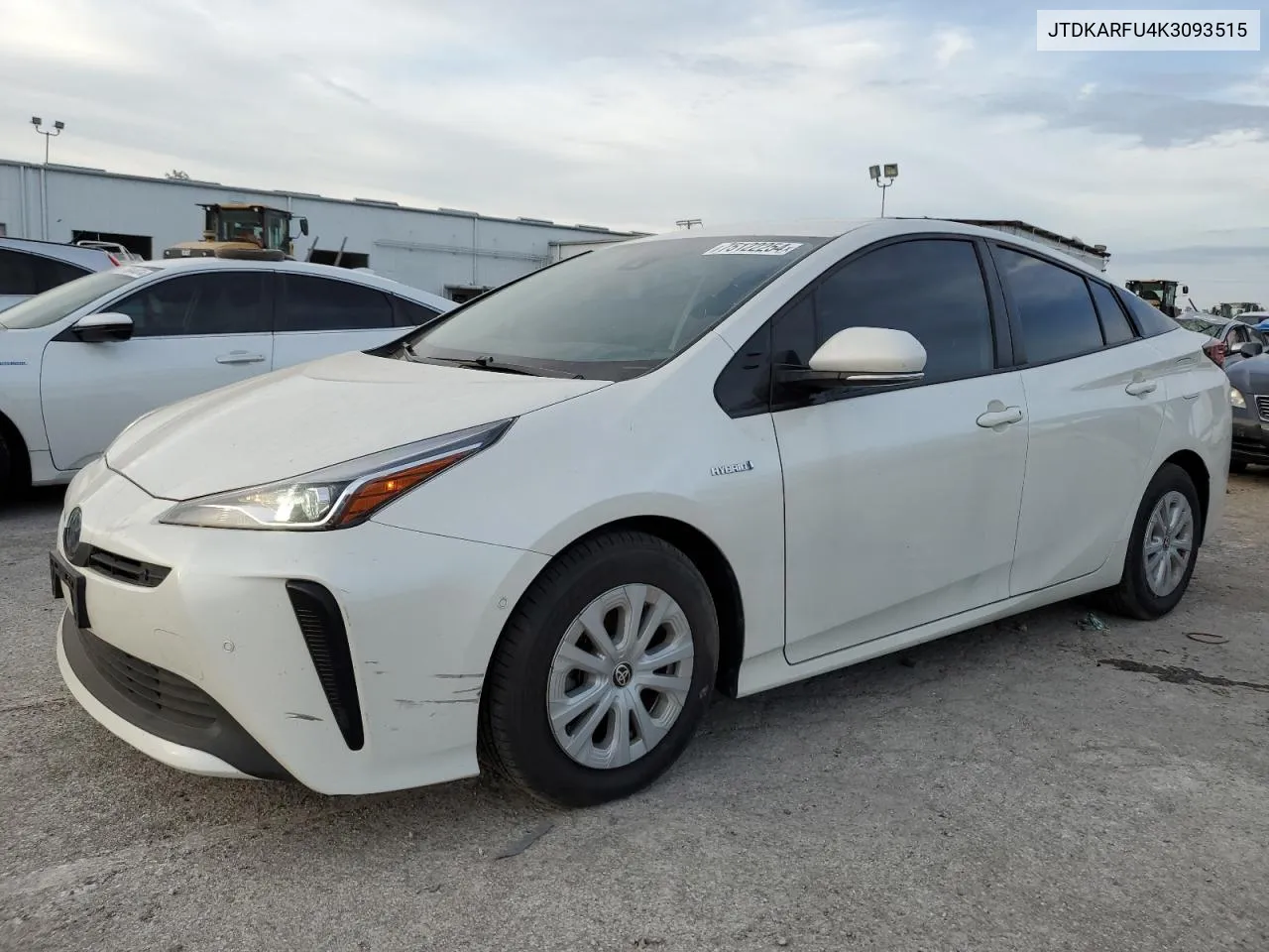 2019 Toyota Prius VIN: JTDKARFU4K3093515 Lot: 75122254