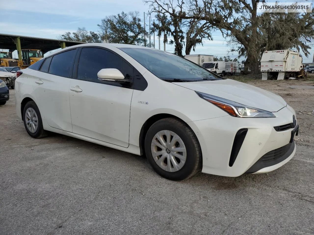 2019 Toyota Prius VIN: JTDKARFU4K3093515 Lot: 75122254