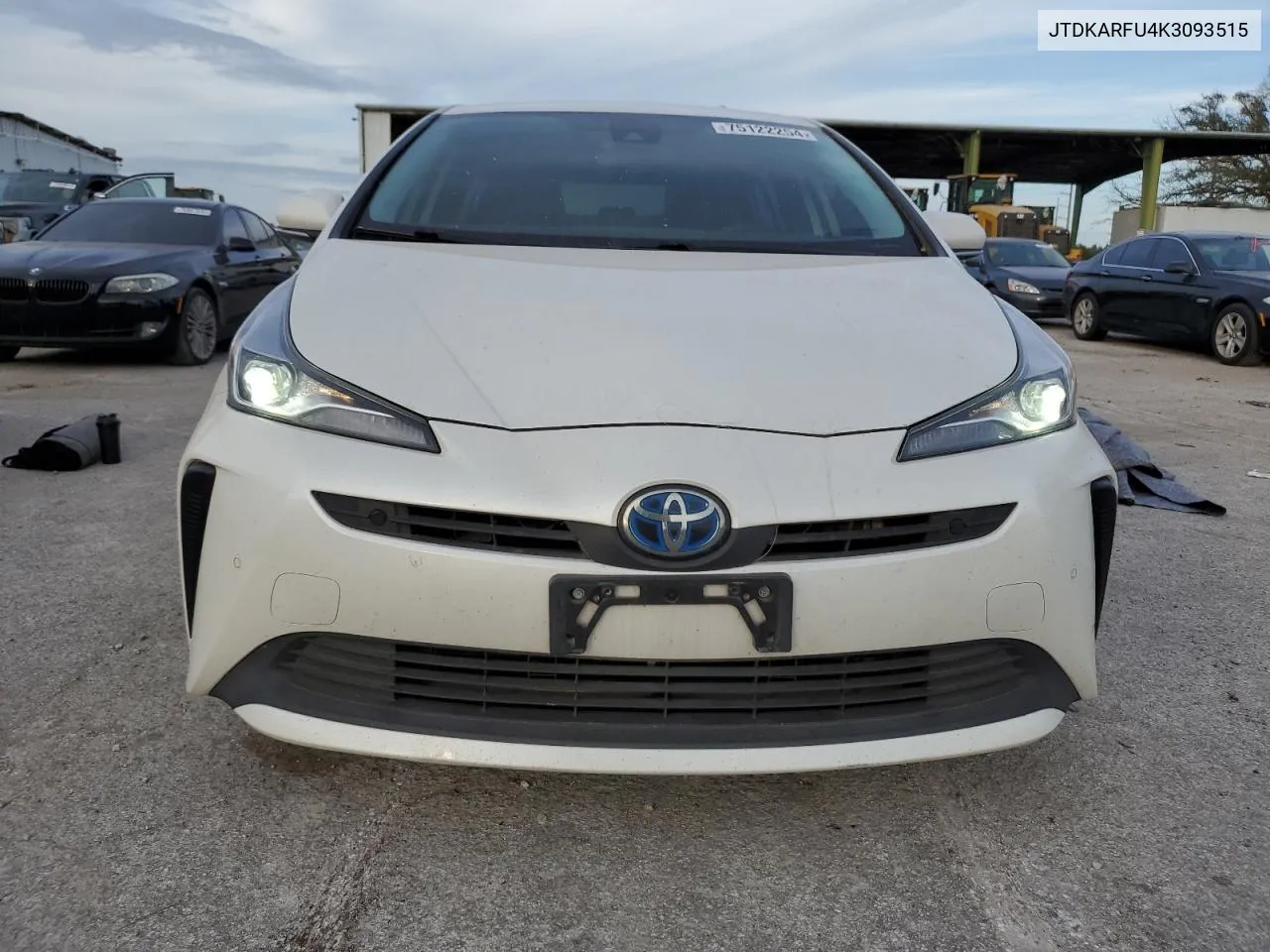 2019 Toyota Prius VIN: JTDKARFU4K3093515 Lot: 75122254