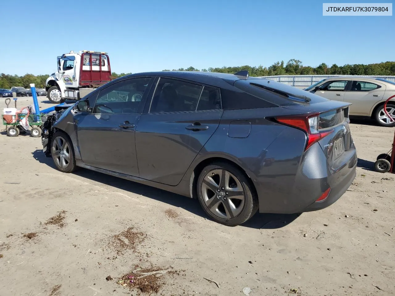 2019 Toyota Prius VIN: JTDKARFU7K3079804 Lot: 75387314