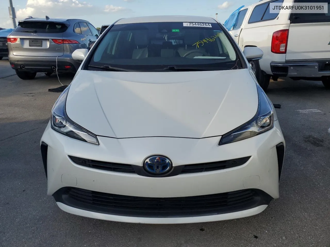 2019 Toyota Prius VIN: JTDKARFU0K3101951 Lot: 75446264