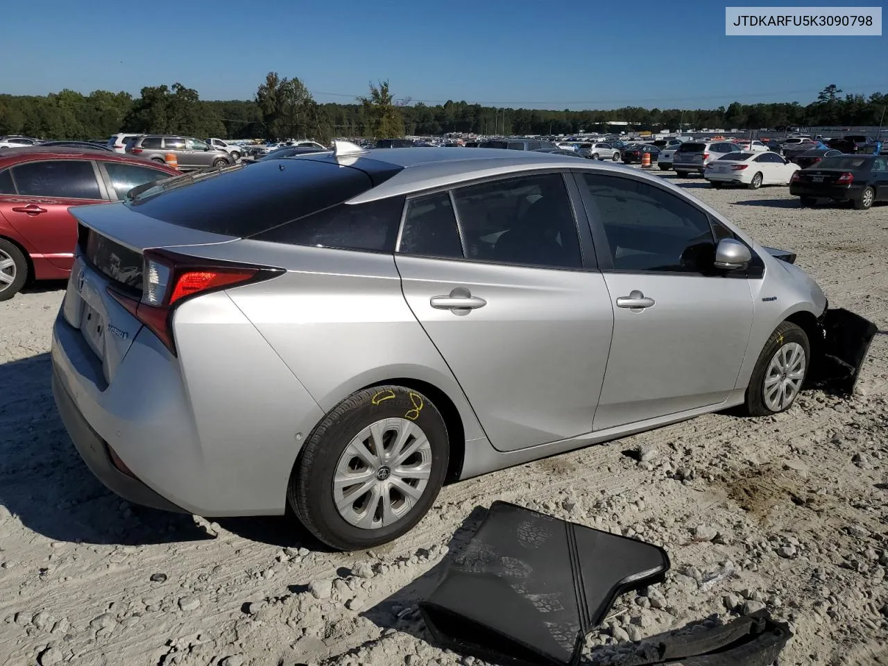 2019 Toyota Prius VIN: JTDKARFU5K3090798 Lot: 75843604