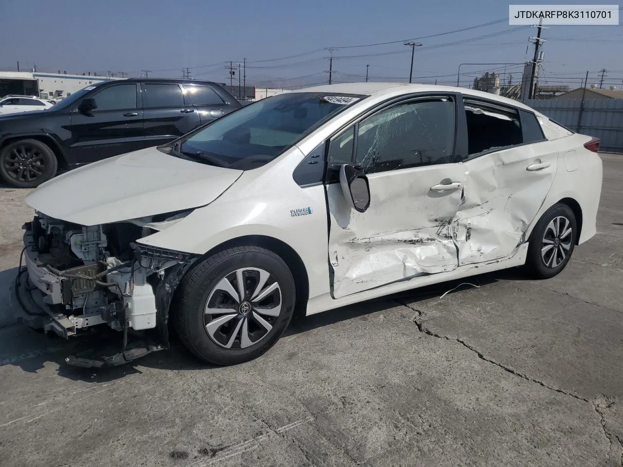 2019 Toyota Prius Prime VIN: JTDKARFP8K3110701 Lot: 75919494