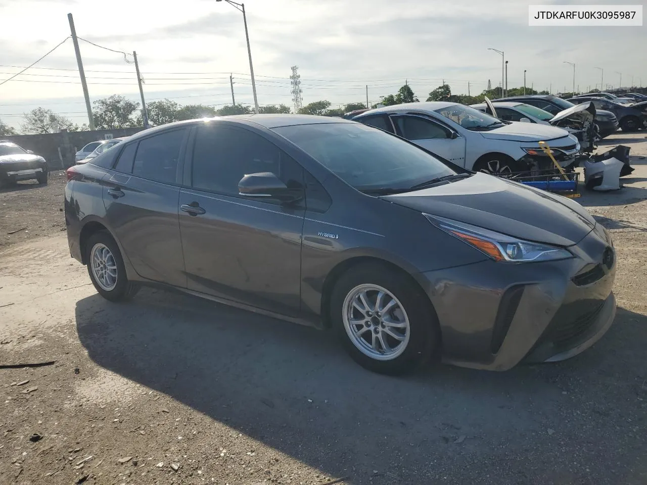 JTDKARFU0K3095987 2019 Toyota Prius