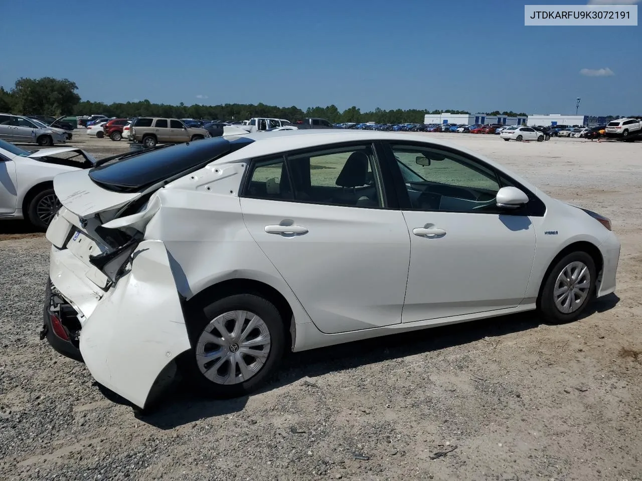 2019 Toyota Prius VIN: JTDKARFU9K3072191 Lot: 76248064